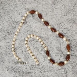 Vintage pearl beaded necklace